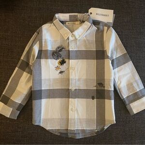 NWT Billybandit Kids Plaid Shirt
